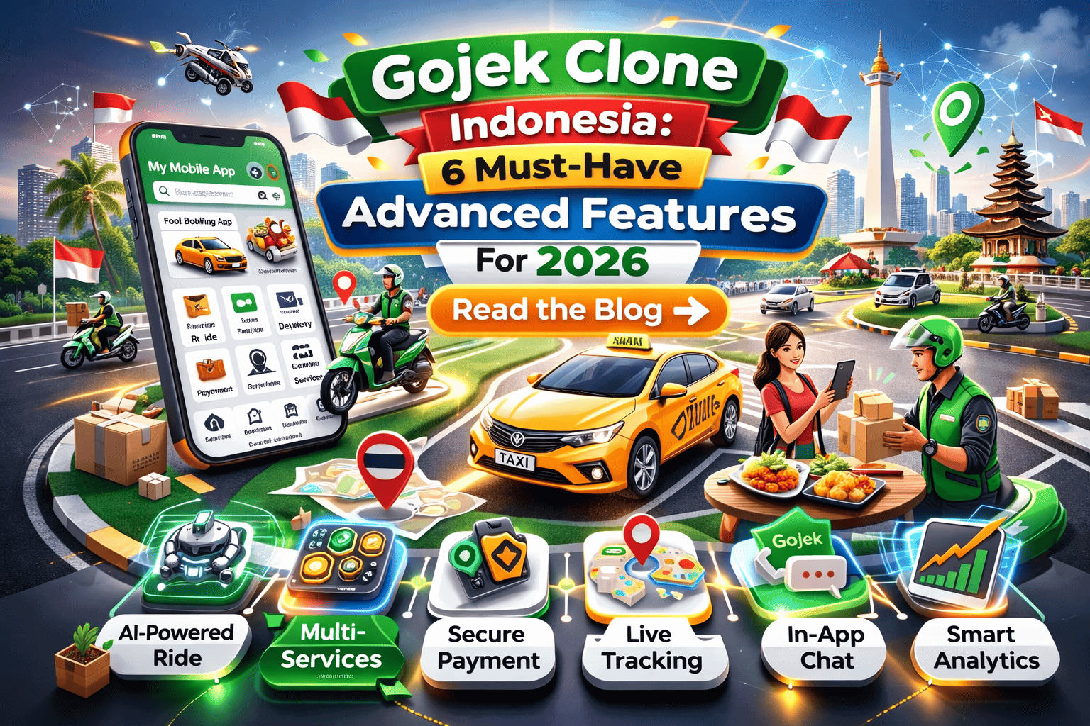 Gojek Clone Indonesia 6 Must-Have Advanced Features for 2026