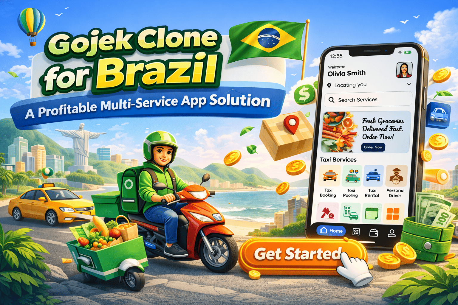 Gojek Clone for Brazil