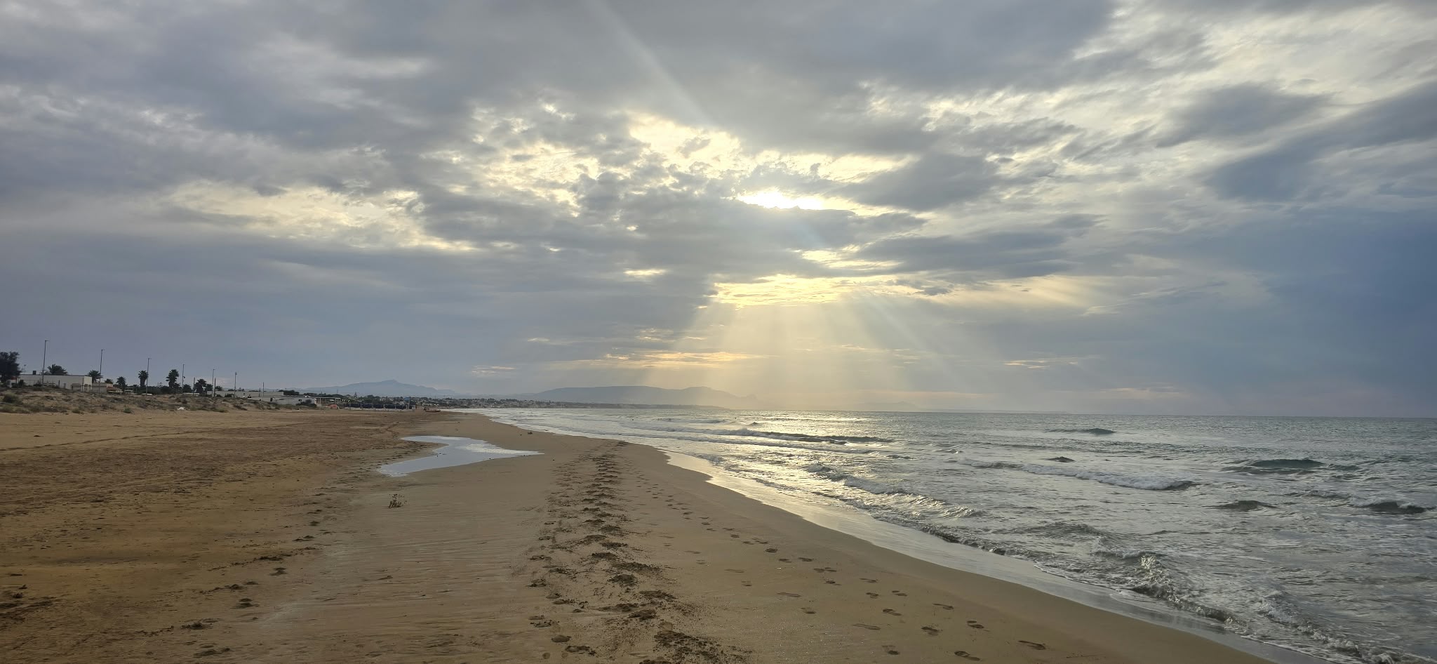 Sicilia. Tre Fontane. Vista della spiaggia