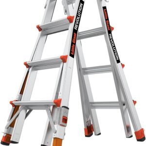 Little Giant Revolution Ladder, Leg Levelers, 18 ft Reach, 13117-801