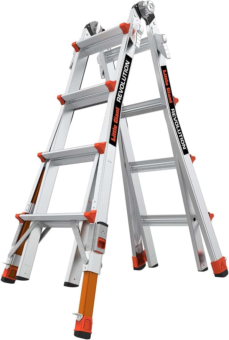 Little Giant Revolution Ladder, Leg Levelers, 18 ft Reach, 13117-801 - Image 1