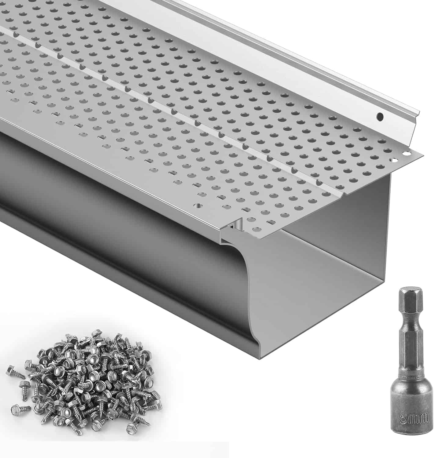 VEVOR Aluminum Gutter Guard 52 Ft. - Image 1