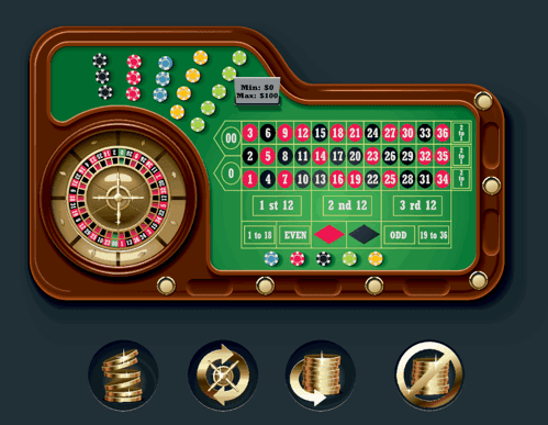 tavolo da roulette di un casinò online