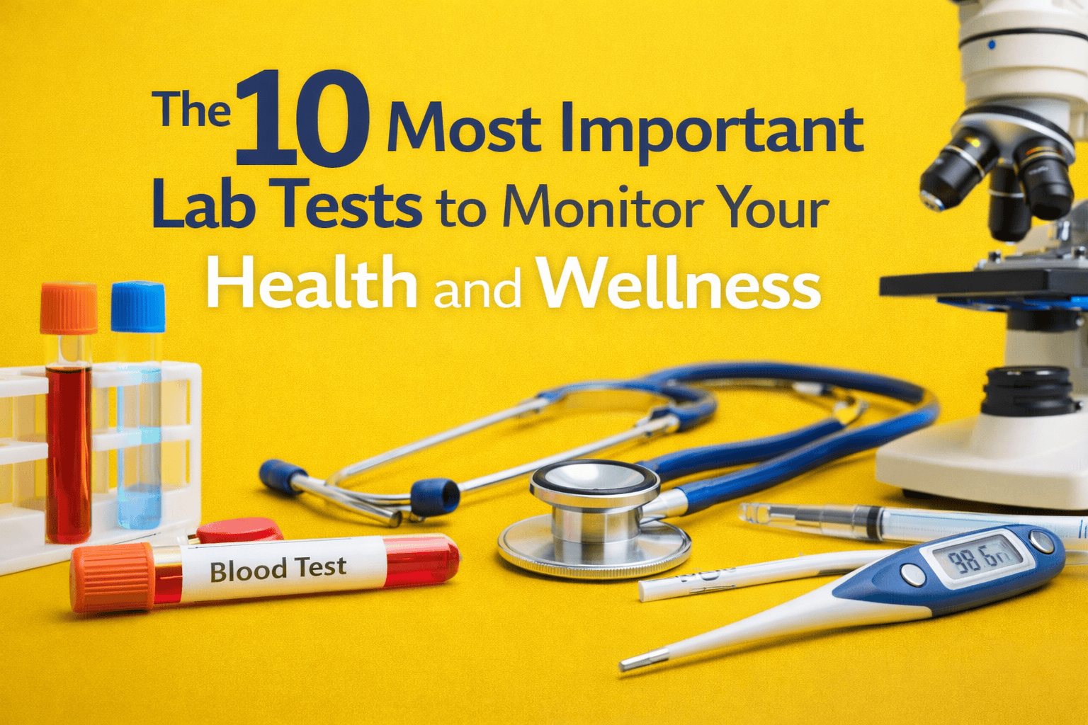 The 10 Most Important Lab Tests to Monitor Your Health and Wellness-pdf / Audio