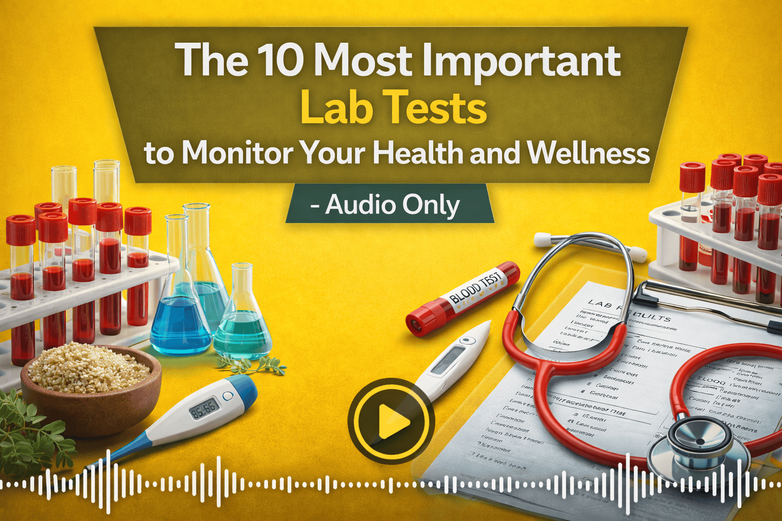 The 10 Most Important Lab Tests to Monitor Your Health and Wellness-Audio Only