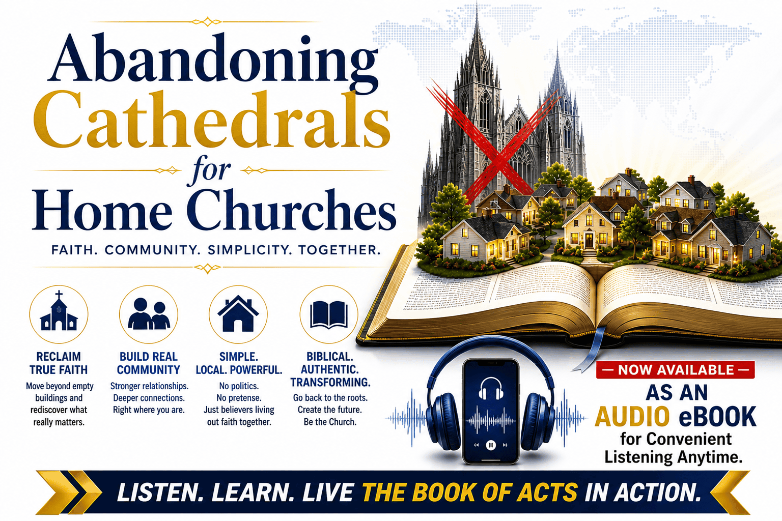 Abandoning Cathedrals for Home Churches-Audio eBook