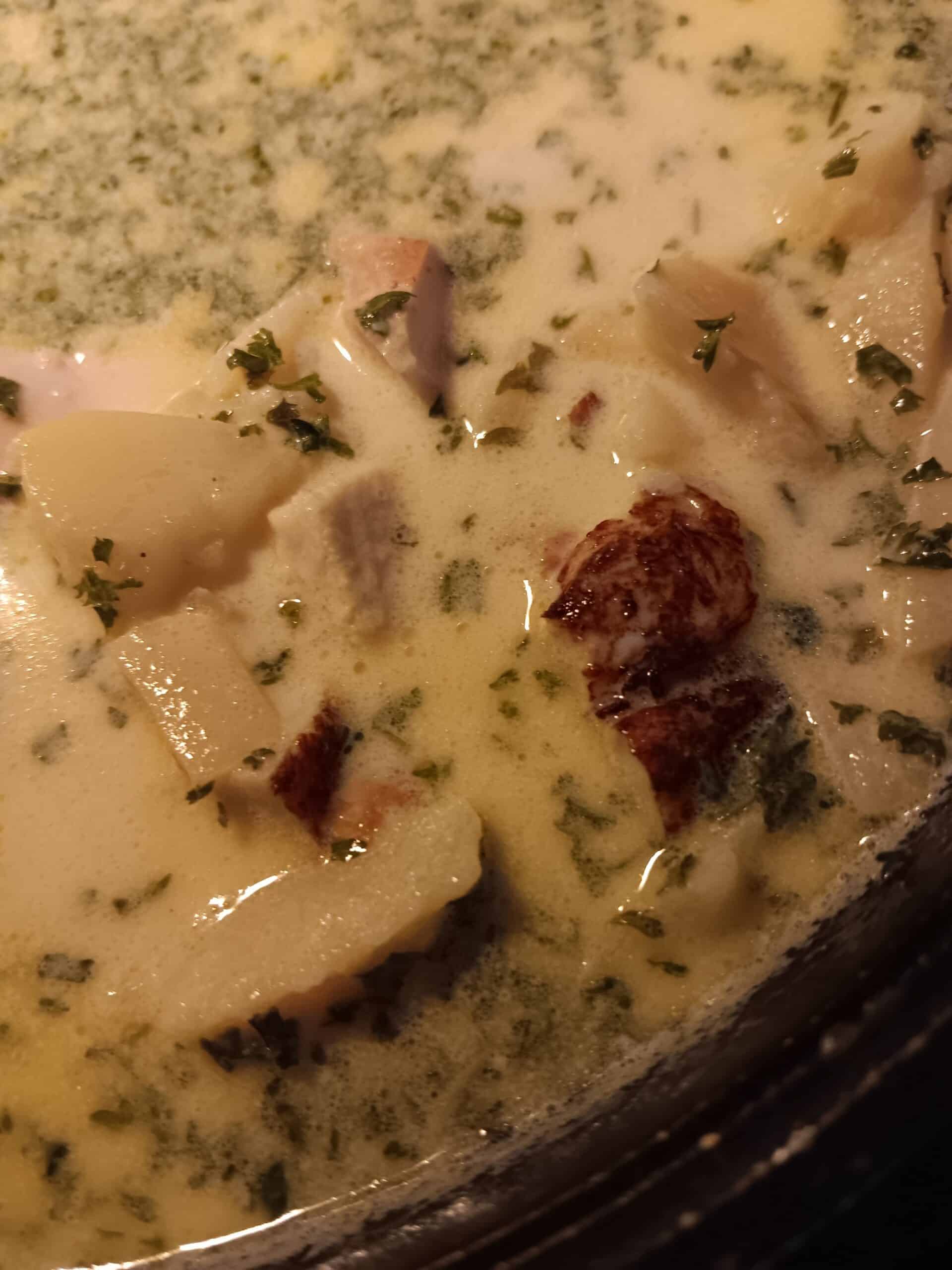 easy, simple, hearty, southern, leftover, creamy, cheddar, cheese, turkey, potato, soup, recipe, sincere, scribbles