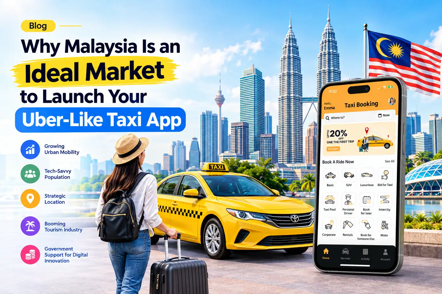 Why Malaysia Is an Ideal Market to Launch Your Uber-Like Taxi App